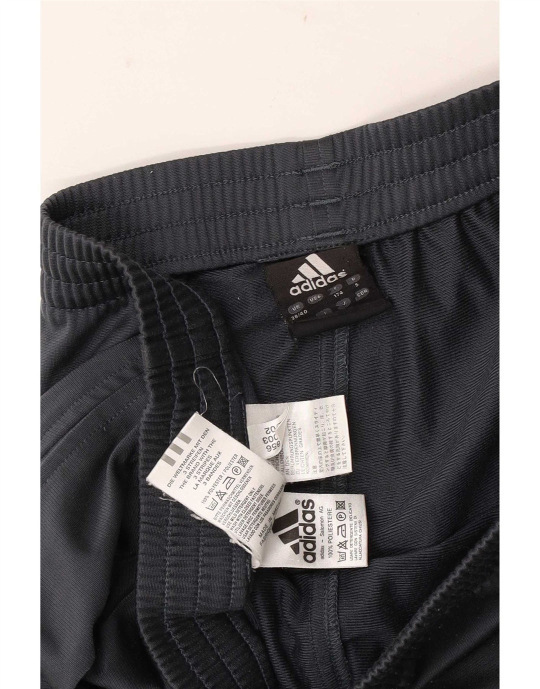 Мужские спортивные брюки Adidas UK 38/40, средний серый полиэстер