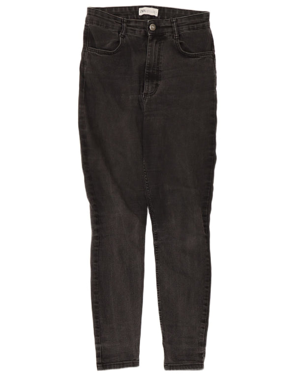 Женские джинсы скинни Zara EU 38, маленькие W28 L26, серый хлопок