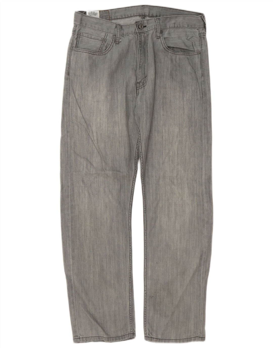 Мужские прямые джинсы Levi's 505 W33 L30 серые, хлопок
