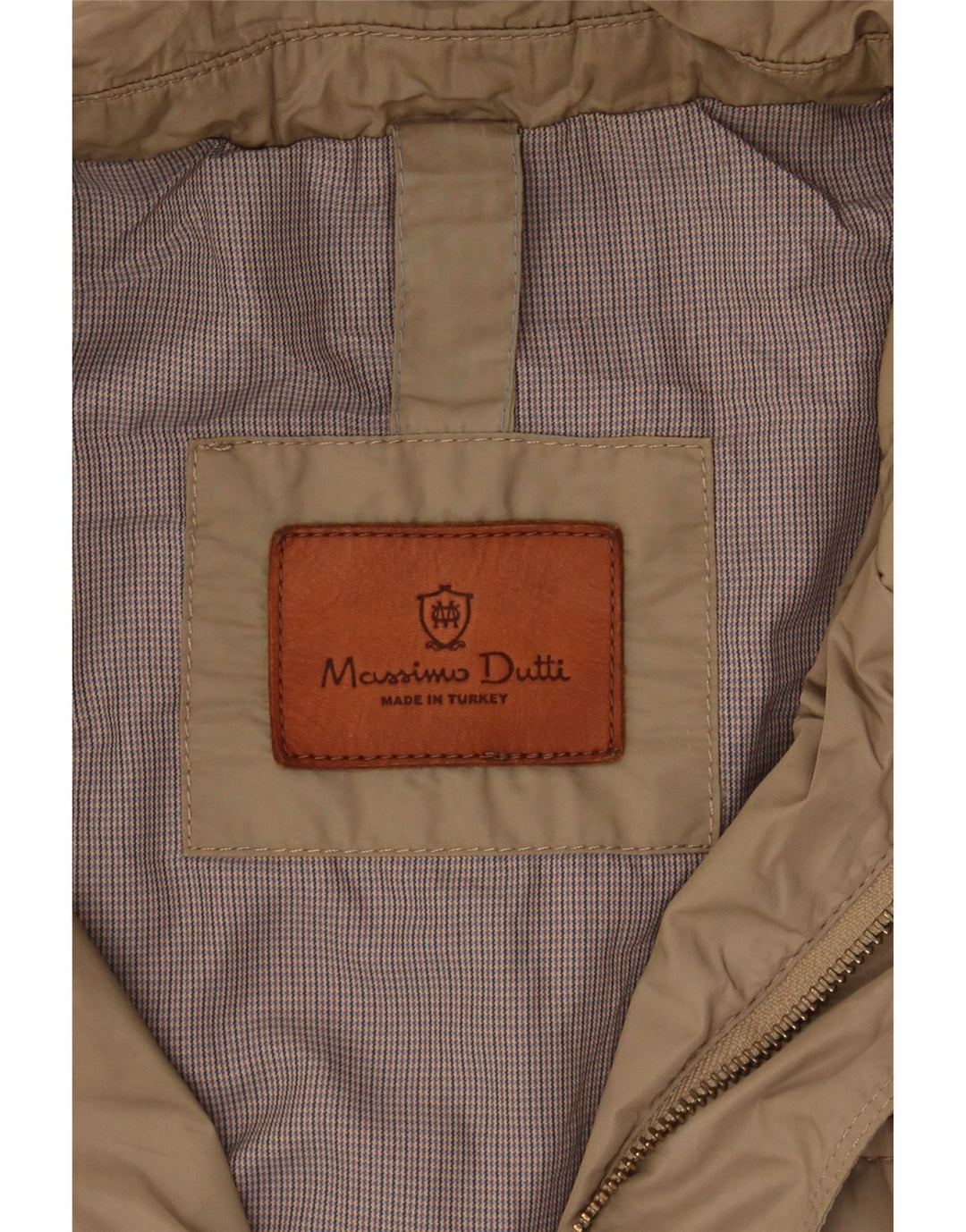 MASSIMO DUTTI Mens Utility Jacket UK 42 XL Brown Nylon Vintage Massimo Dutti and Second-Hand Massimo Dutti from Messina Hembry 