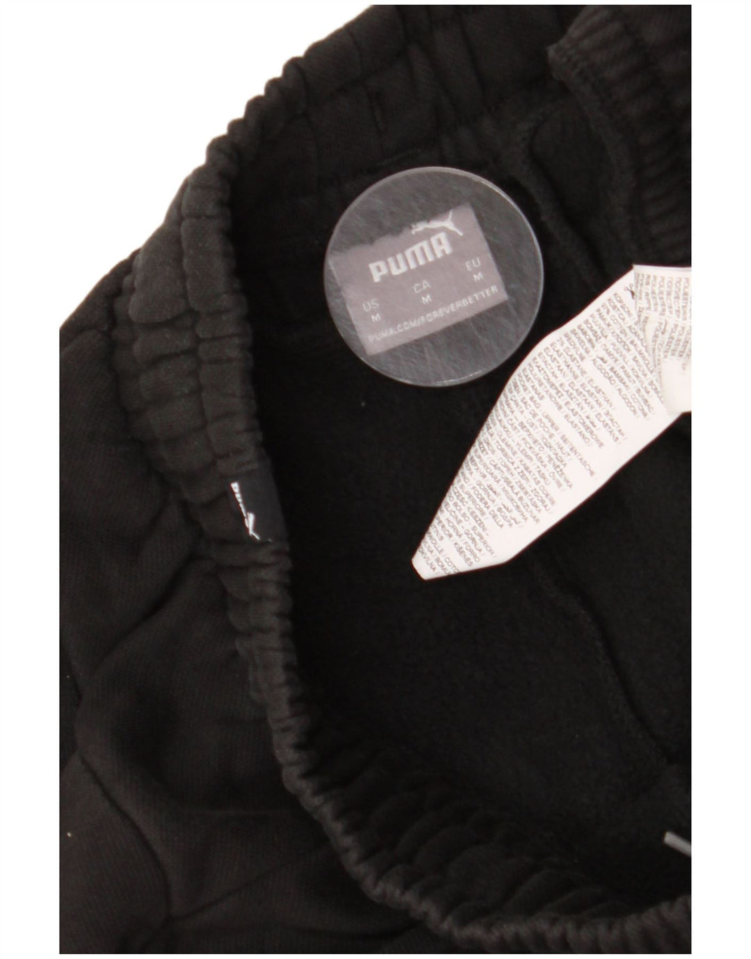 Мужские спортивные брюки с рисунком Puma, джоггеры, средние черные