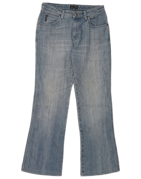 Armani Womens Bootcut Jeans W30 L29 Blue Cotton