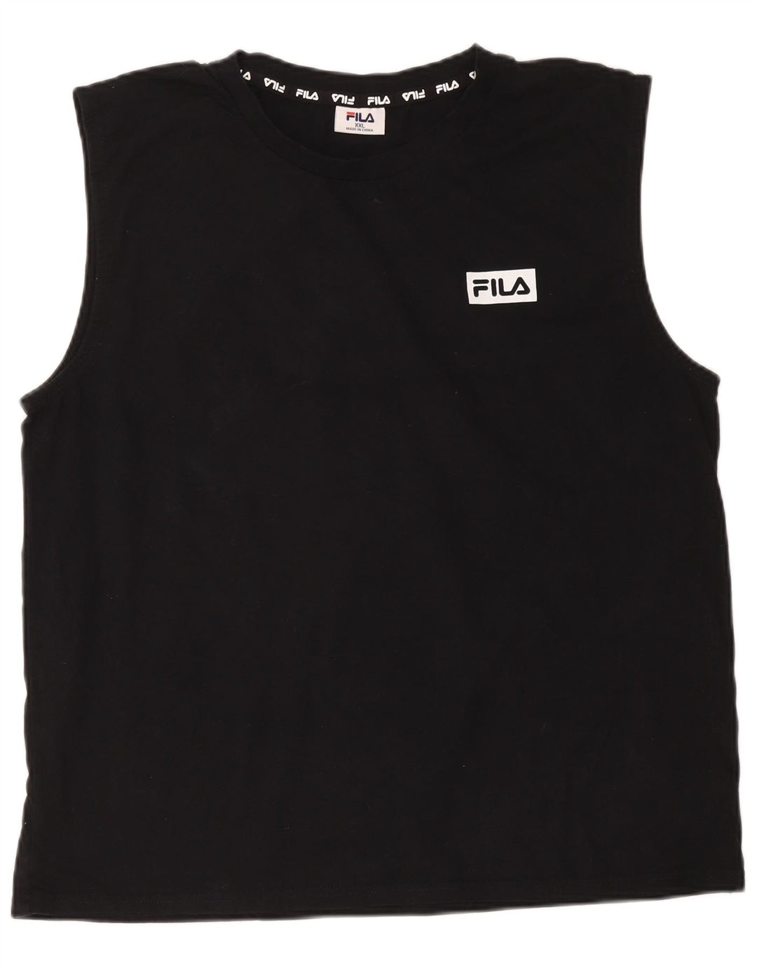 Мужской жилет Fila 2XL, черный хлопок