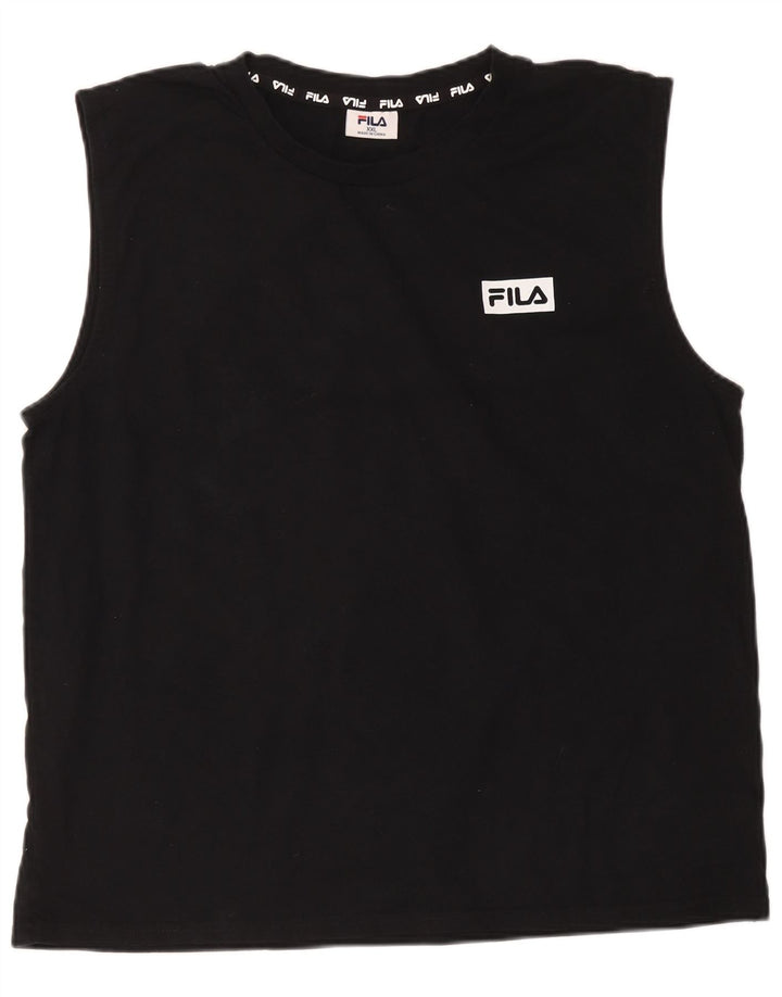 Мужской жилет Fila 2XL, черный хлопок