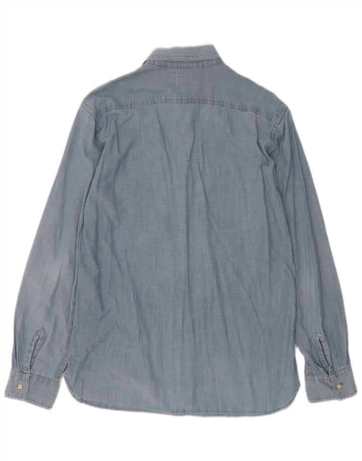 Мужская джинсовая рубашка LEVI'S, большая синяя, хлопок