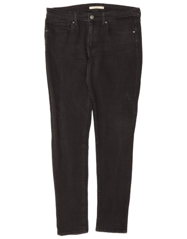 Женские джинсы скинни Levi's 711 W30 L32, черный хлопок