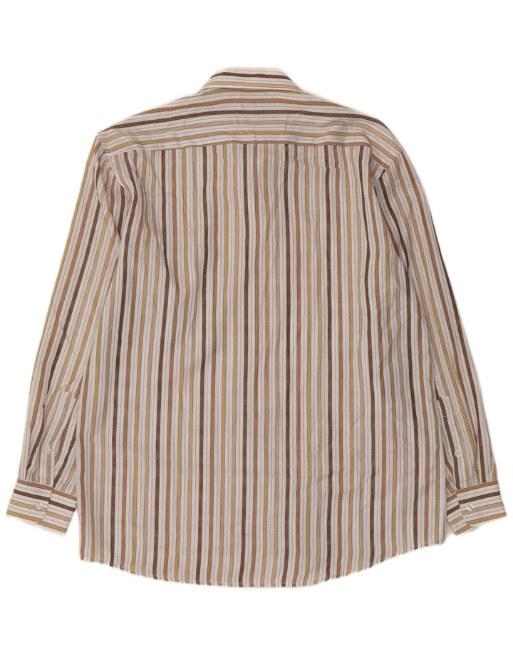 Винтажная мужская рубашка, размер 16 1/2 42, большая хлопковая разноцветная полоска