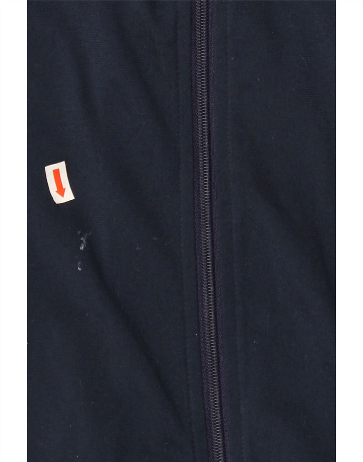 LOTTO Mens Graphic Tracksuit Top Jacket 2XL Navy Blue Colourblock