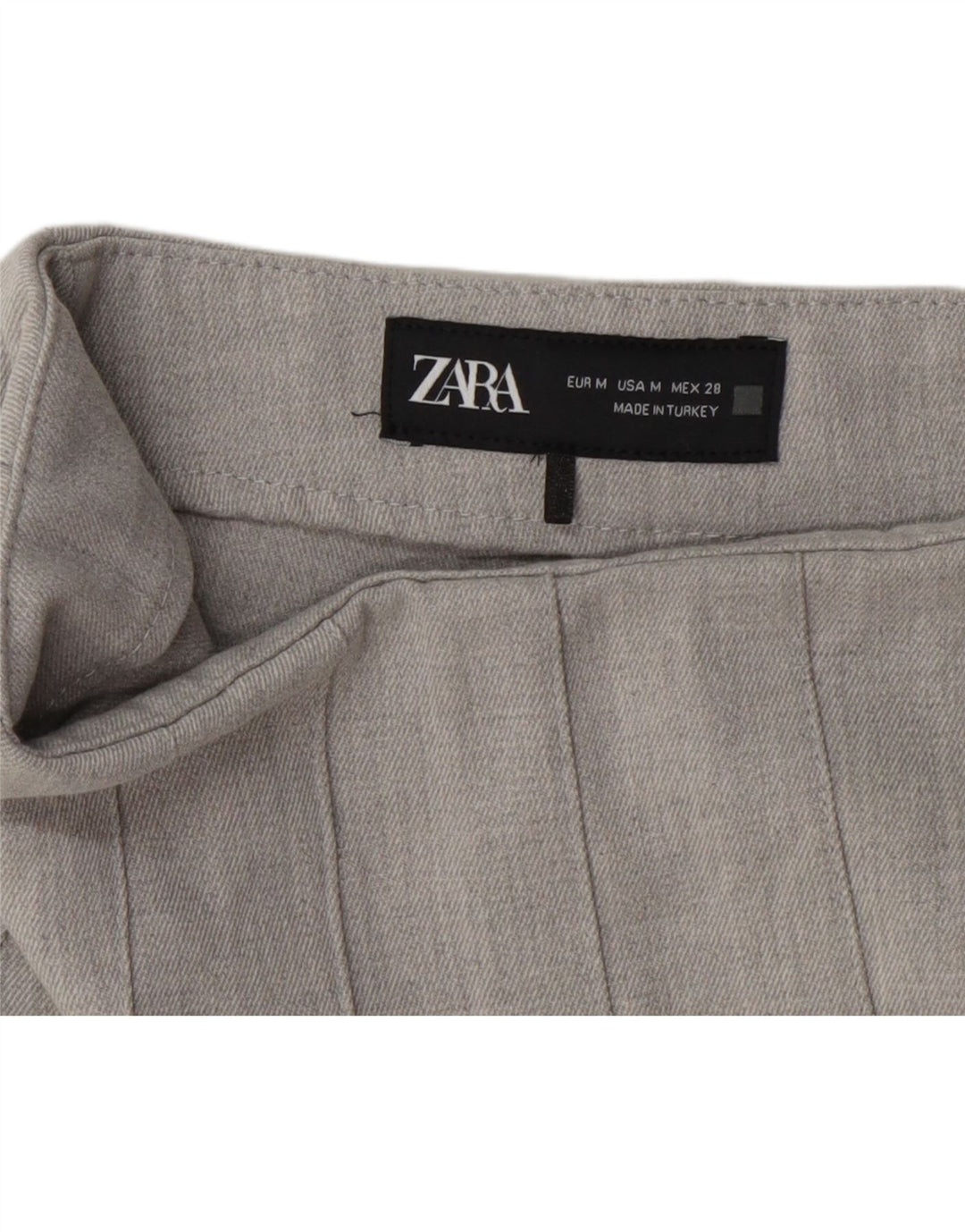 Zara Женская мини-юбка-шорта среднего размера W28 Серая