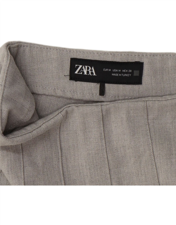 Zara Женская мини-юбка-шорта среднего размера W28 Серая