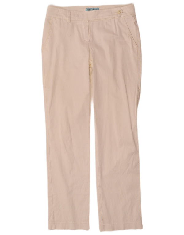 Guess By Marciano Женские прямые костюмные брюки IT 42 Medium W30 L30 Белый