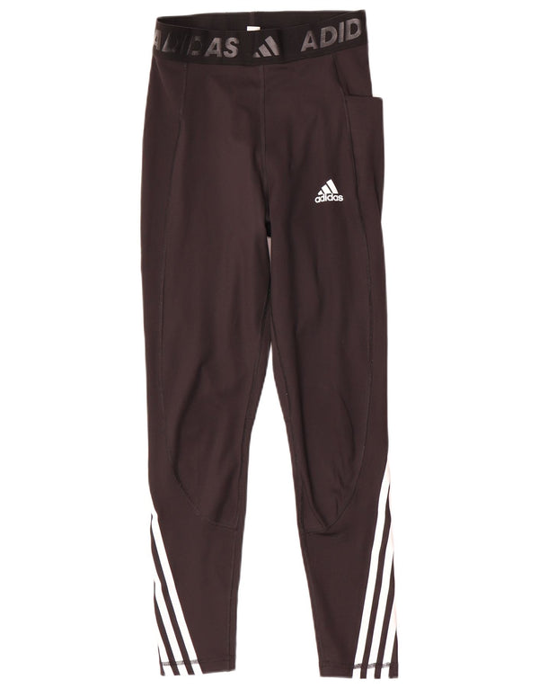 Женские леггинсы Adidas Aeroready с рисунком UK 8/10, маленькие черные