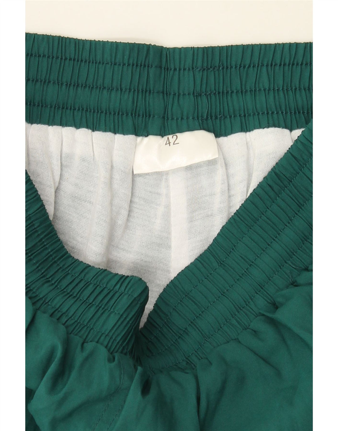 VINTAGE Womens Tracksuit Trousers Joggers IT 42 Medium  Green Polyester Vintage Vintage and Second-Hand Vintage from Messina Hembry 