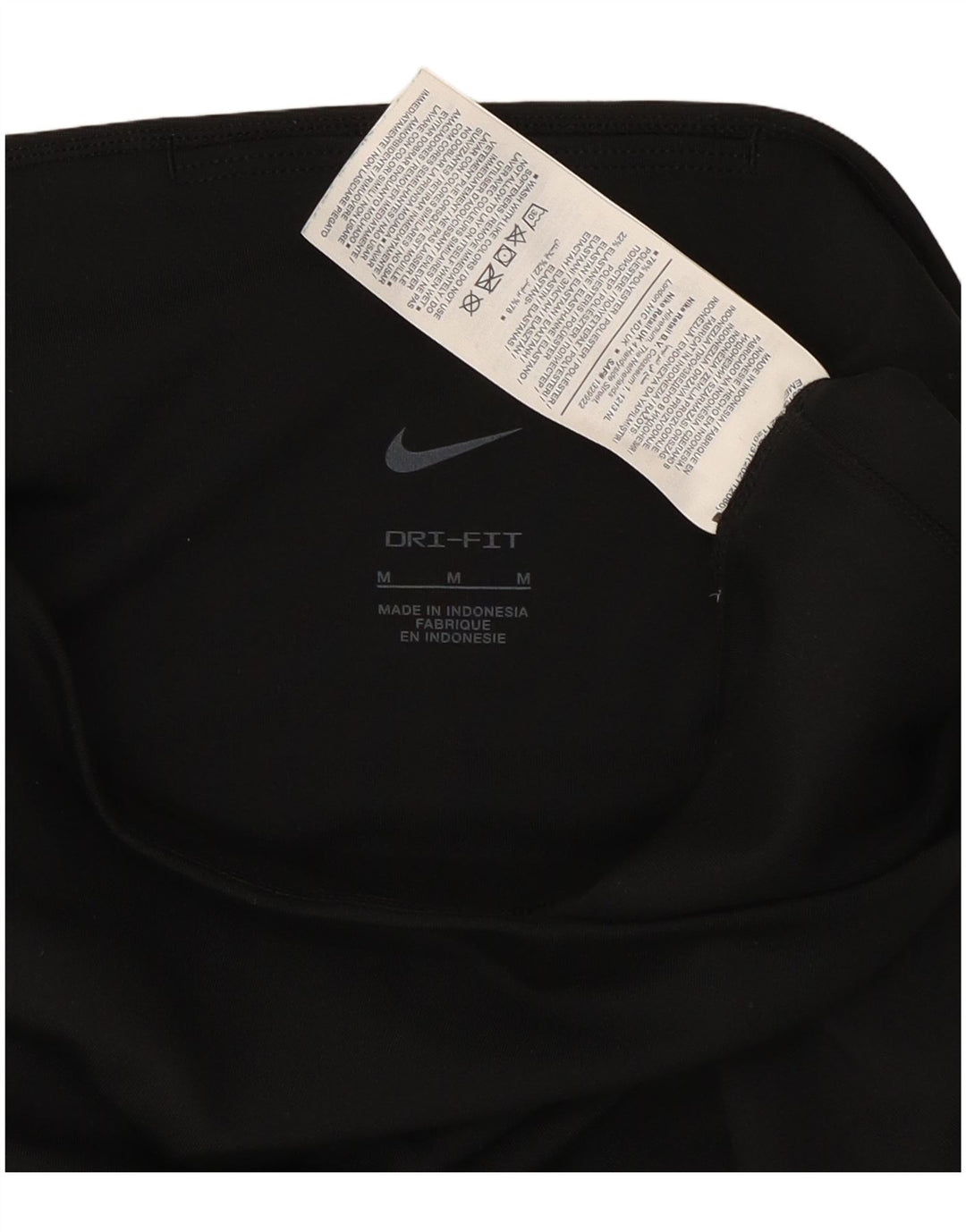 Женские леггинсы-капри Nike Dri Fit UK 12, средний черный, полиэстер