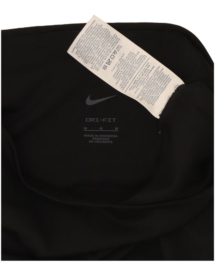 Женские леггинсы-капри Nike Dri Fit UK 12, средний черный, полиэстер