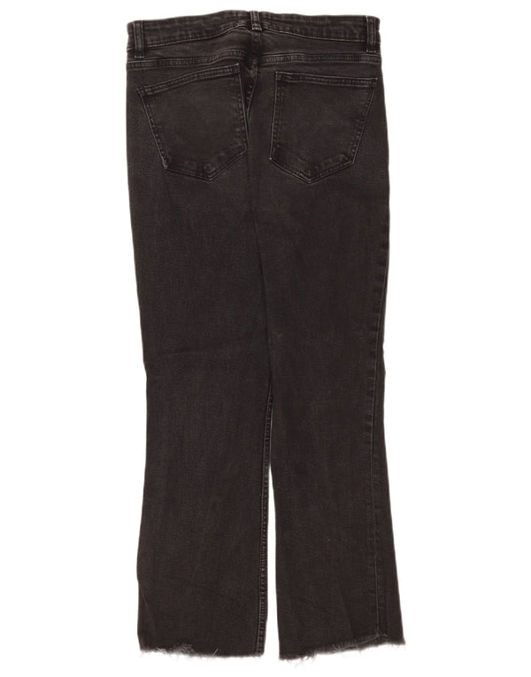 Женские укороченные джинсы Zara Bootcut EU 42, большие W32 L24, черные