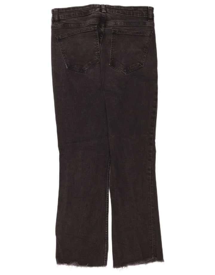 Женские укороченные джинсы Zara Bootcut EU 42, большие W32 L24, черные