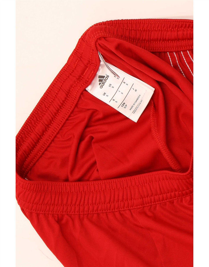 Мужские спортивные шорты Adidas Climalite, маленькие красные полиэстер с цветными блоками