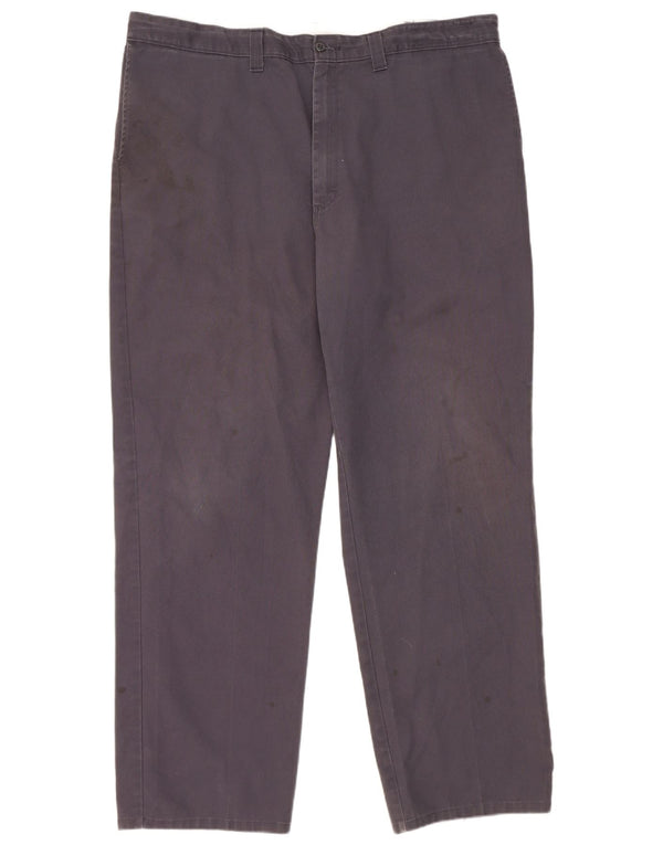 Мужские прямые брюки-чиносы Dickies W42 L32 темно-синие из полиэстера