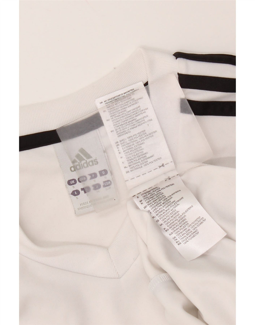 Мужская футболка Adidas Climalite, маленький белый полиэстер