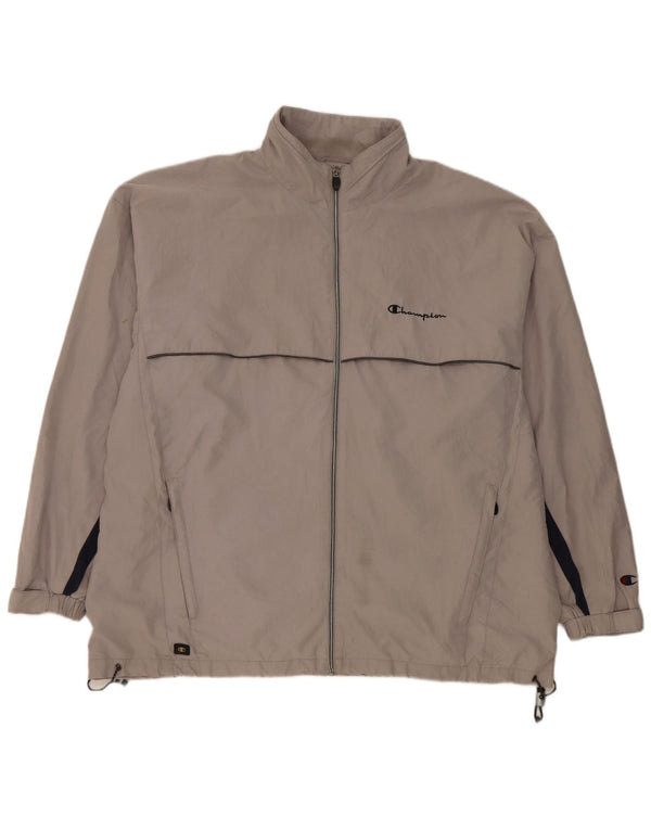 Champion Mens Rain Jacket UK 42 XL Grey Colourblock Polyester