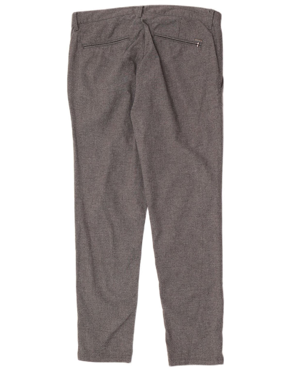 Мужские узкие брюки-чиносы Zara EU 42, большие W32 L28, серые