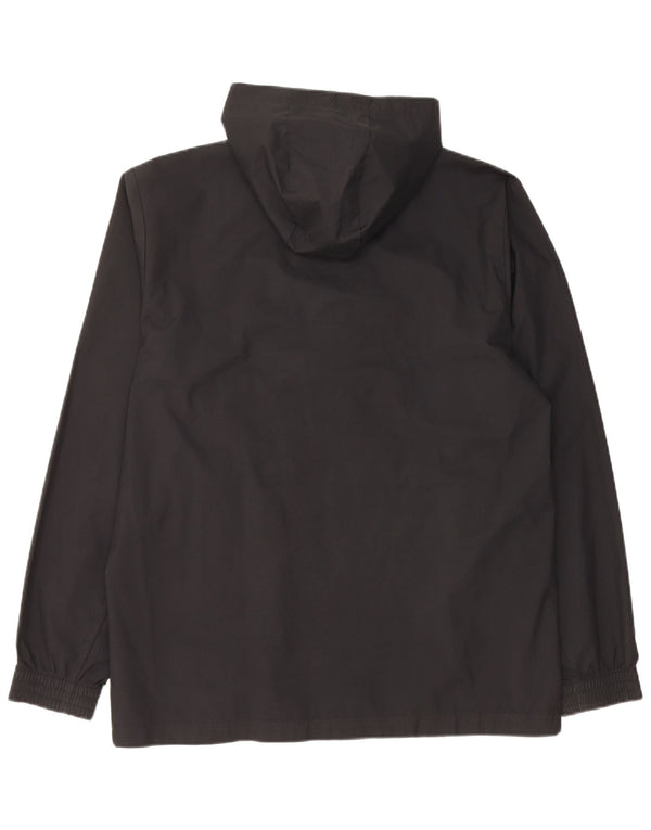 Мужская дождевик ADIDAS с капюшоном UK 38, средний черный, полиэстер