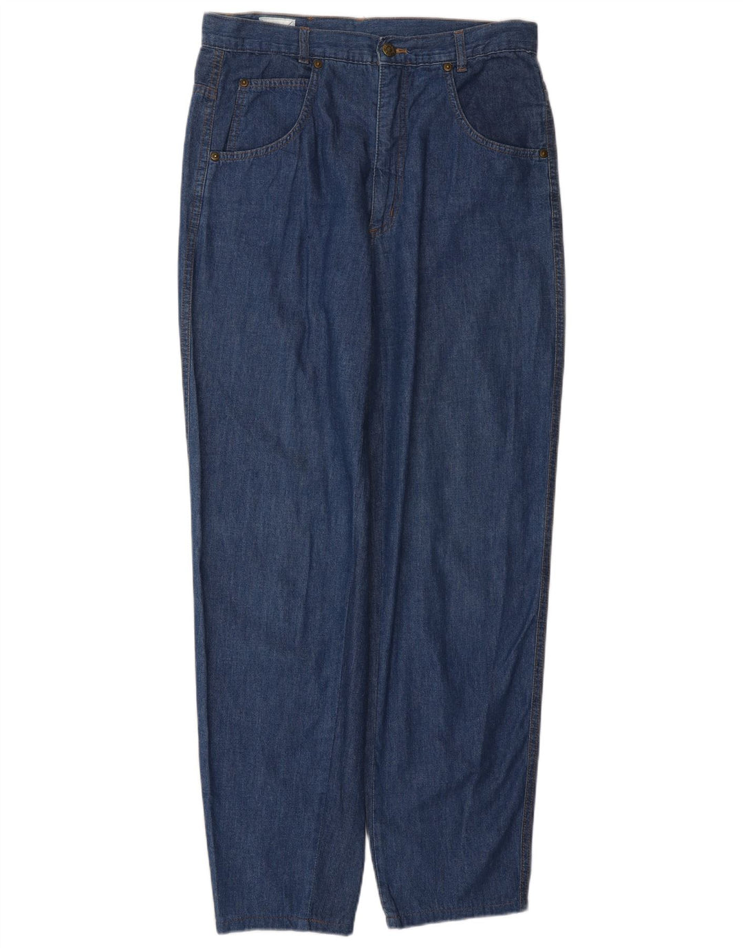 Женские зауженные джинсы FENDI с высокой талией IT 46, большие W30 L29, синие, классические