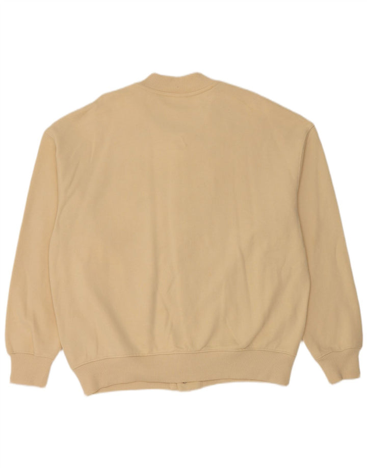 Мужская университетская куртка Zara UK 42 XL, бежевый хлопок