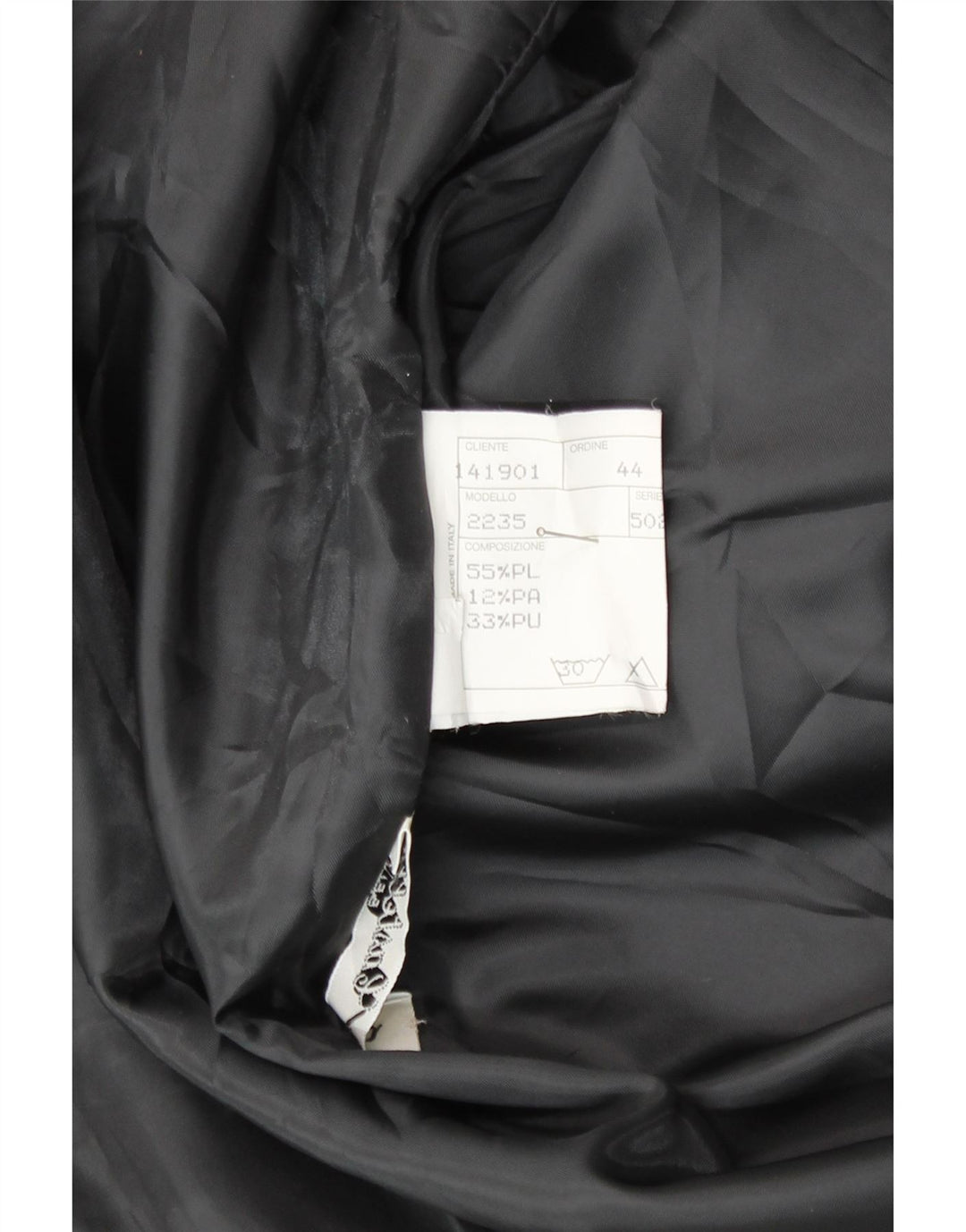 CASTELLO Womens Overcoat IT 44 Medium Black Polyester Vintage Castello and Second-Hand Castello from Messina Hembry 