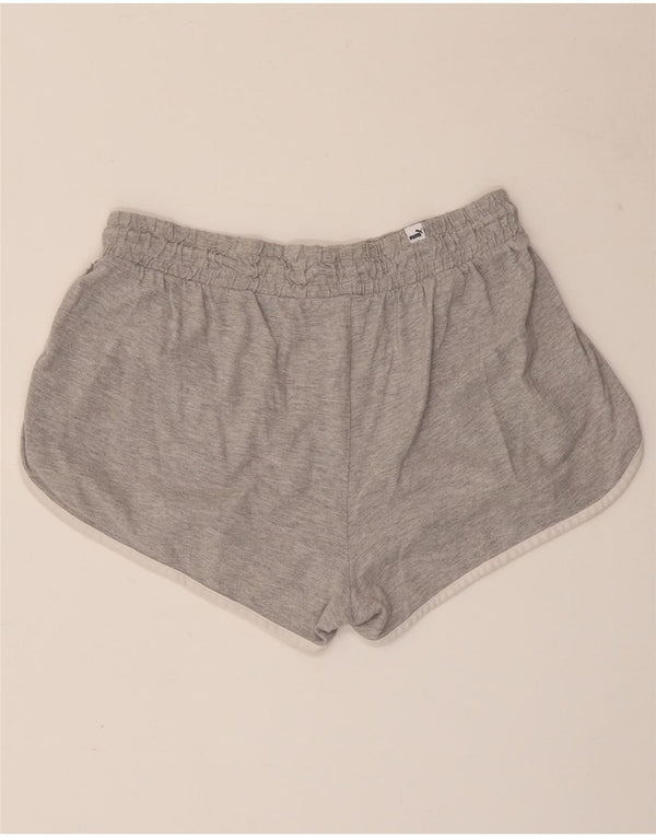 Женские спортивные шорты PUMA UK 18 XL, серый хлопок с крапинками