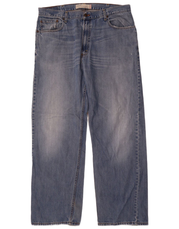 Мужские прямые джинсы свободного кроя Levi's 569 W38 L34, синий хлопок