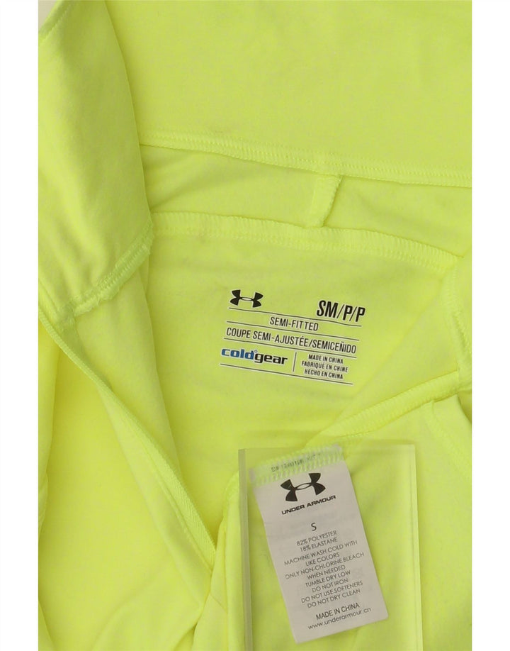 Женский спортивный пуловер Under Armour Cold Gear, топ UK 8, маленький желтый цвет