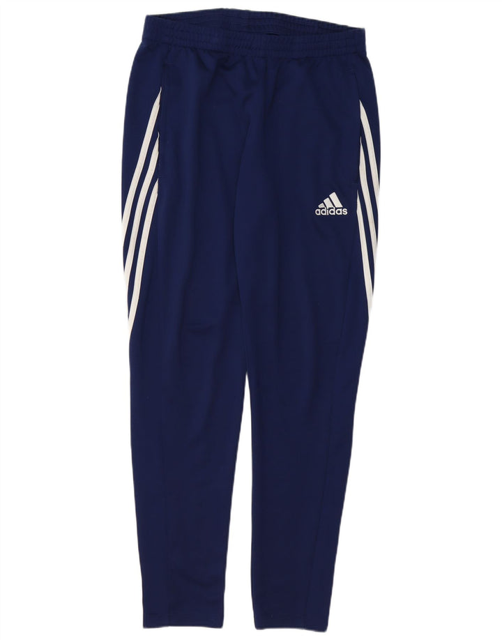 Мужские спортивные брюки Adidas Climalite среднего размера, темно-синие, полиэстер