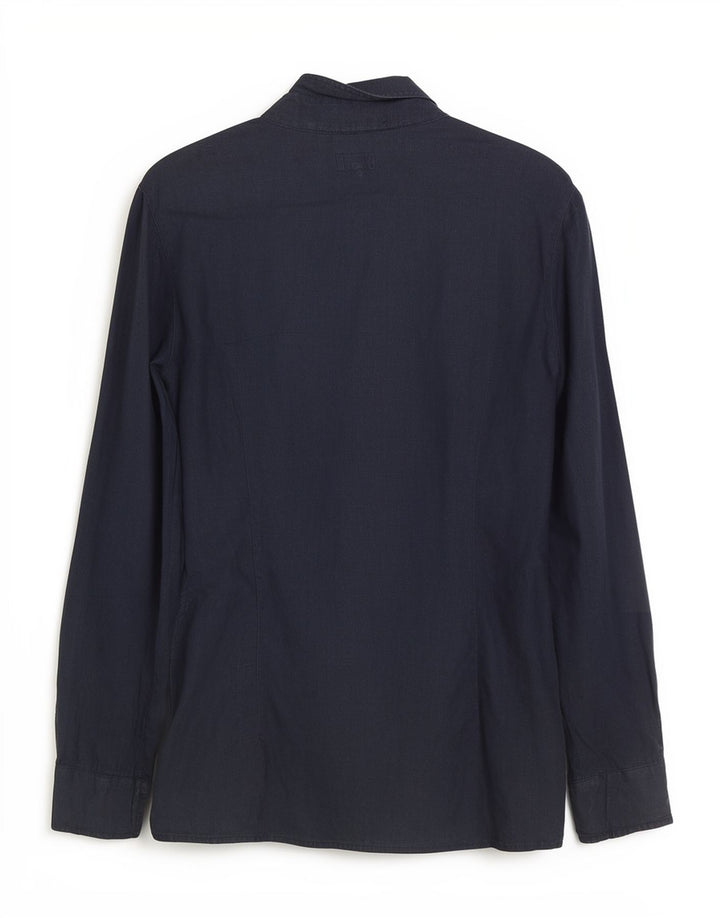 Женская пуловерная рубашка Armani Jeans IT 42 Medium Navy Blue Linen