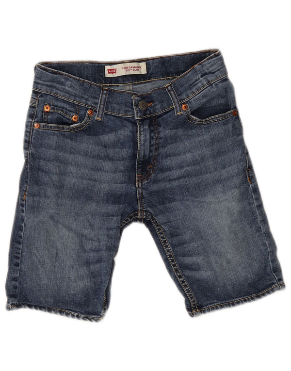 Джинсовые шорты Levi's Boys 511 Slim, 11–12 лет, W26, синие, хлопок