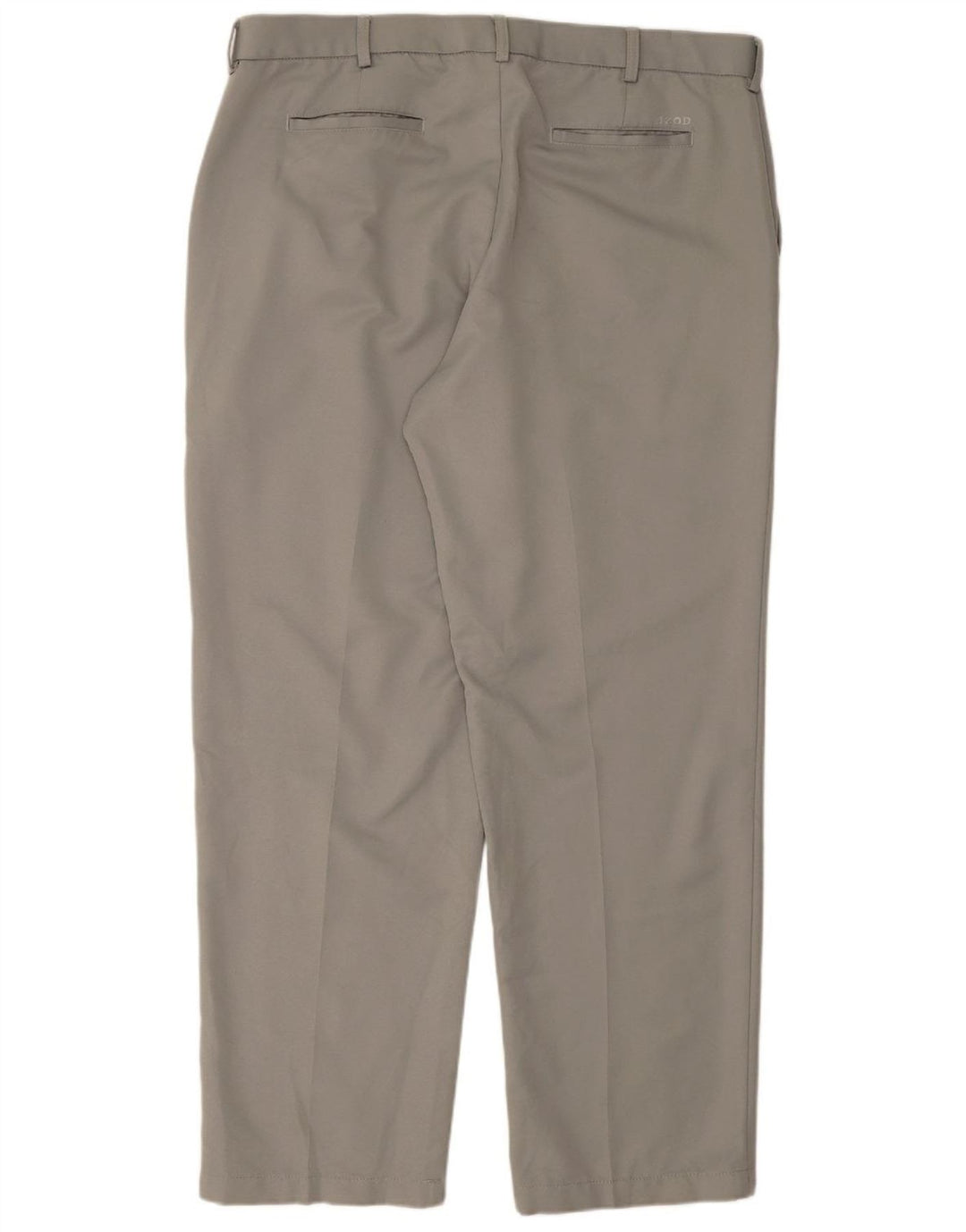 IZOD Mens Golf Straight Suit Trousers W40 L32 Grey Polyester