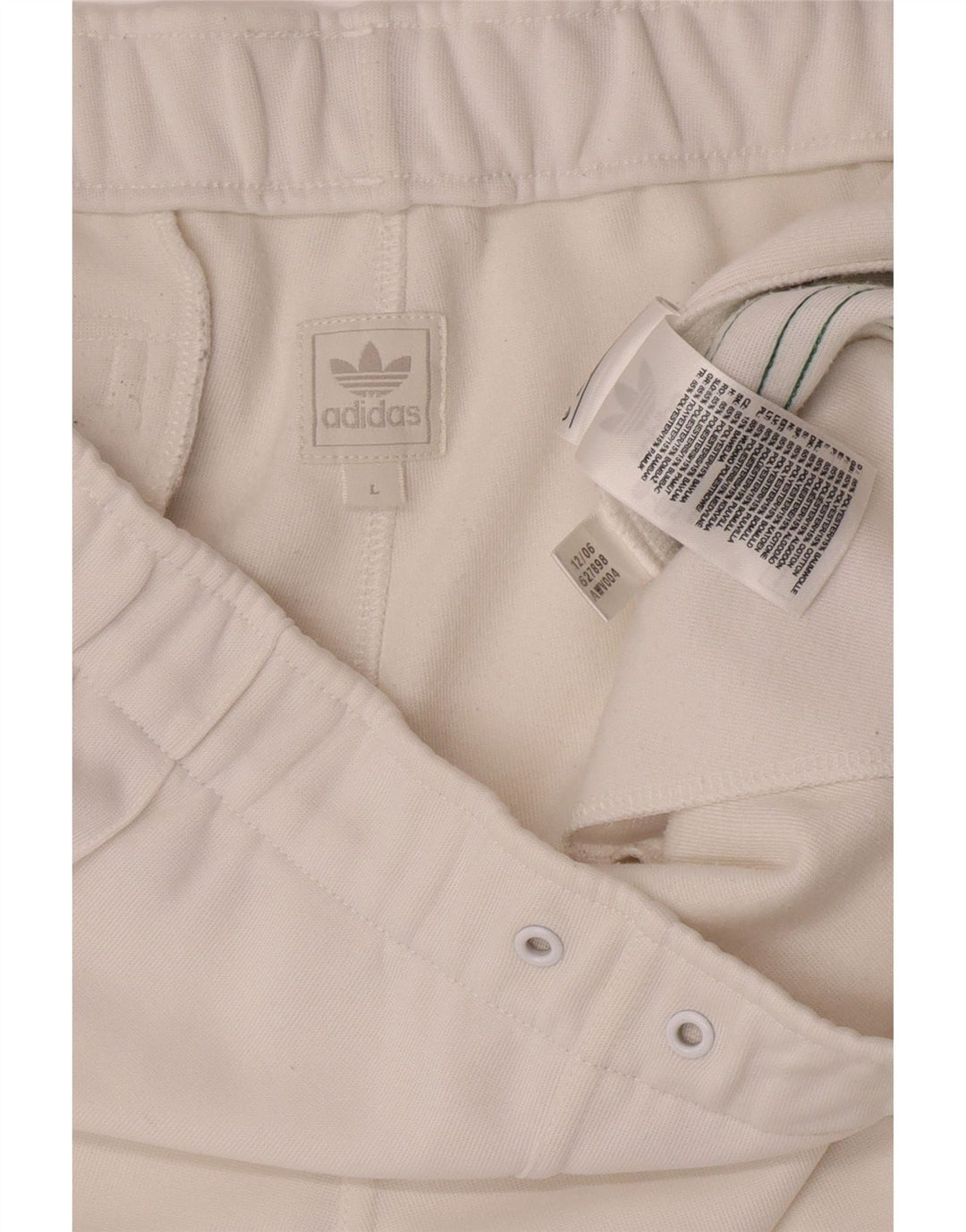 Мужские спортивные шорты Adidas большие белые из полиэстера