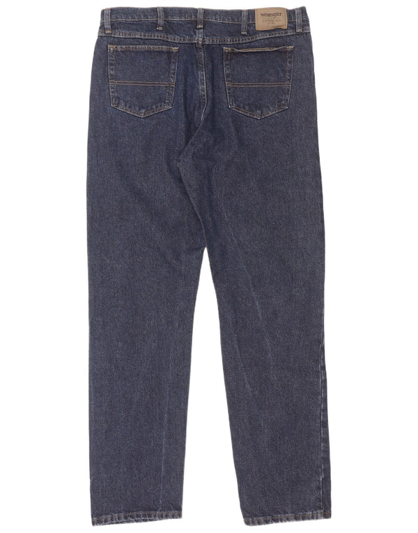 Мужские прямые джинсы Wrangler W40 L36 темно-синие, хлопок