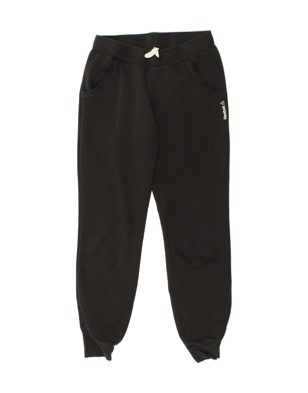 REEBOK Mens Tracksuit Trousers Joggers Small Black Cotton Vintage Reebok and Second-Hand Reebok from Messina Hembry 