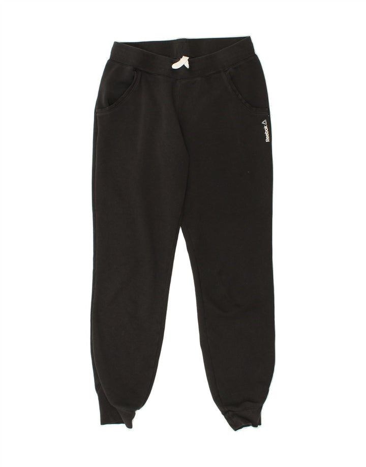REEBOK Mens Tracksuit Trousers Joggers Small Black Cotton Vintage Reebok and Second-Hand Reebok from Messina Hembry 