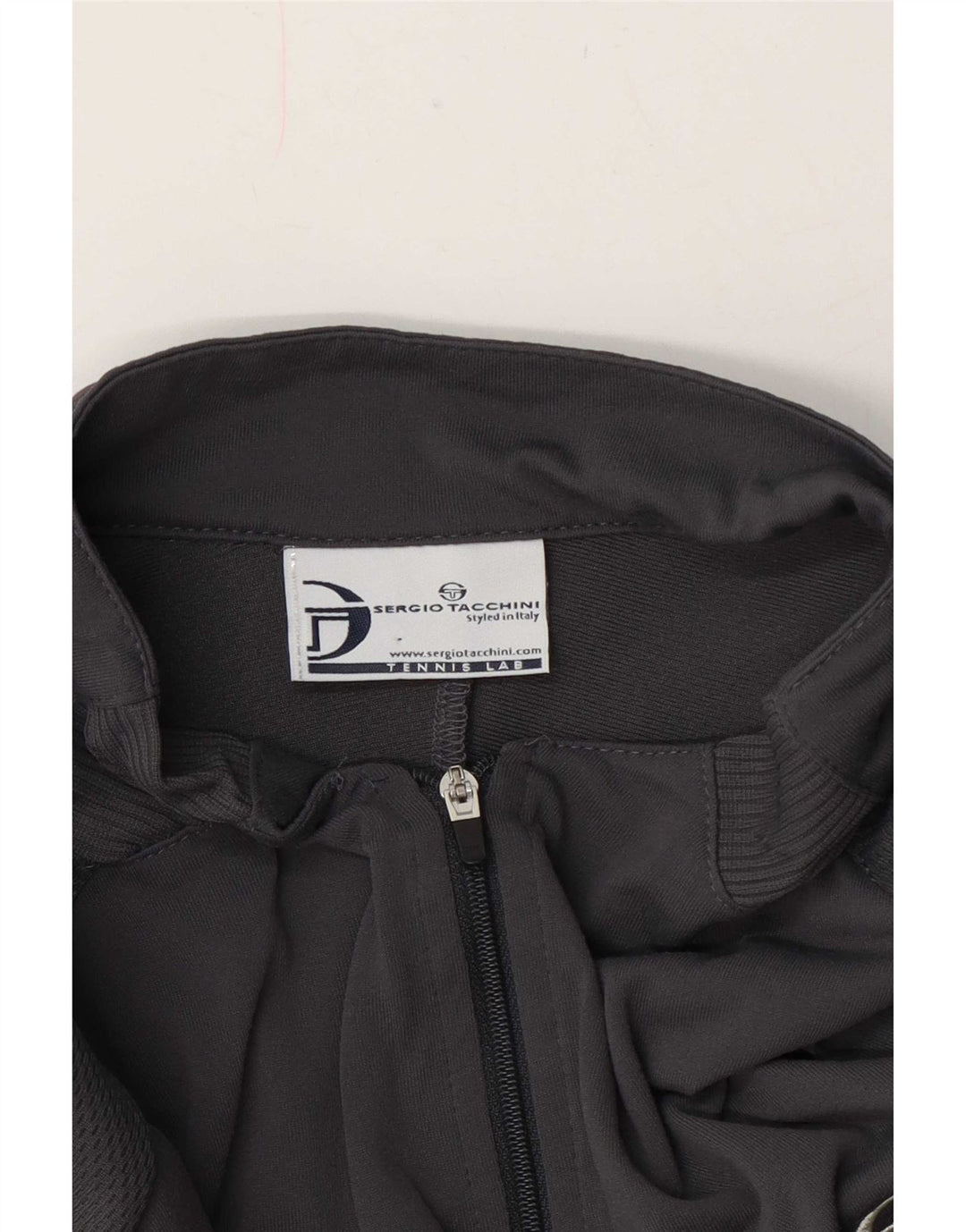Мужская футболка с воротником на молнии Sergio Tacchini XL серая