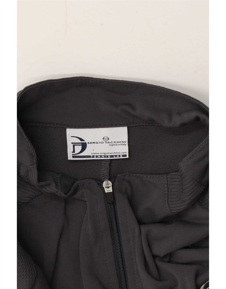 Мужская футболка с воротником на молнии Sergio Tacchini XL серая