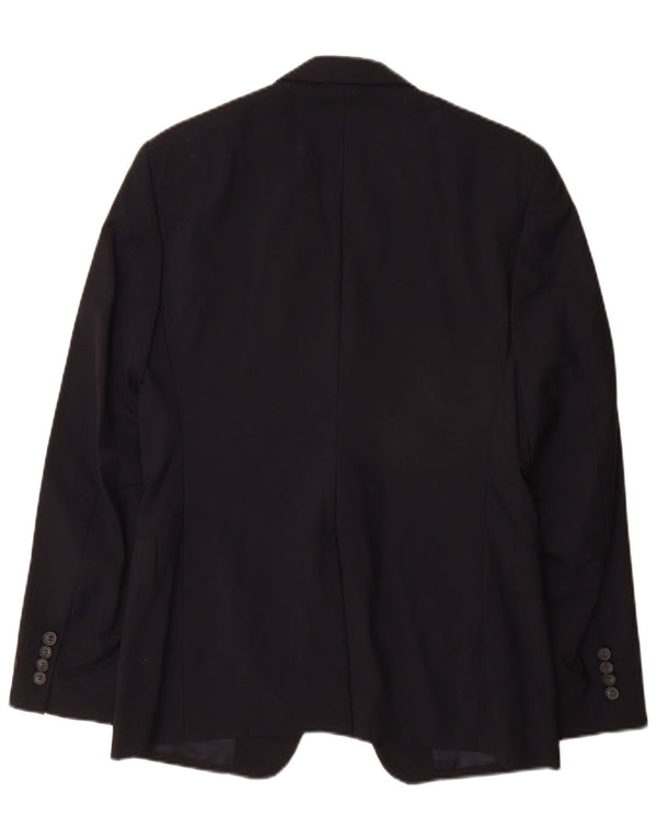 Мужской пиджак Prada на 2 пуговицах IT 48, средний темно-синий, шерсть