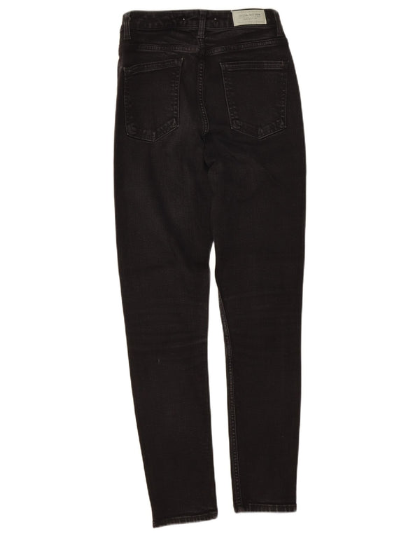 Zara Womens Skinny Jeans EU 38 Small W28 L26 Black