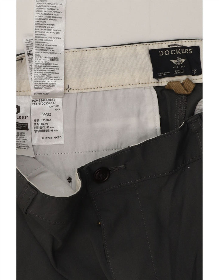 DOCKERS Mens Cargo Shorts W32 Medium Grey Polyester