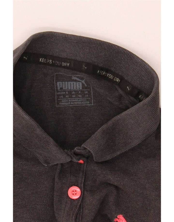 Женская рубашка-поло стандартного кроя с коротким рукавом Puma UK 14, средний серый цвет