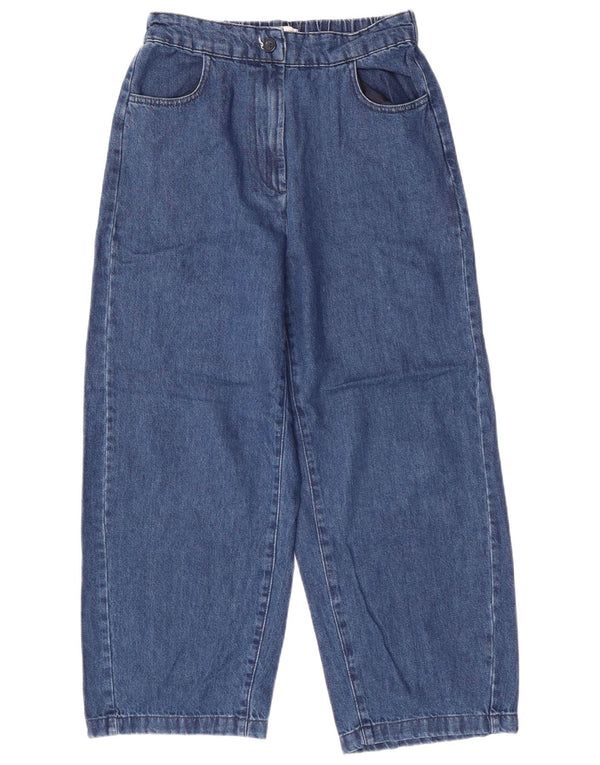 Женские широкие джинсы Zara XS W24 L25, синие, хлопок