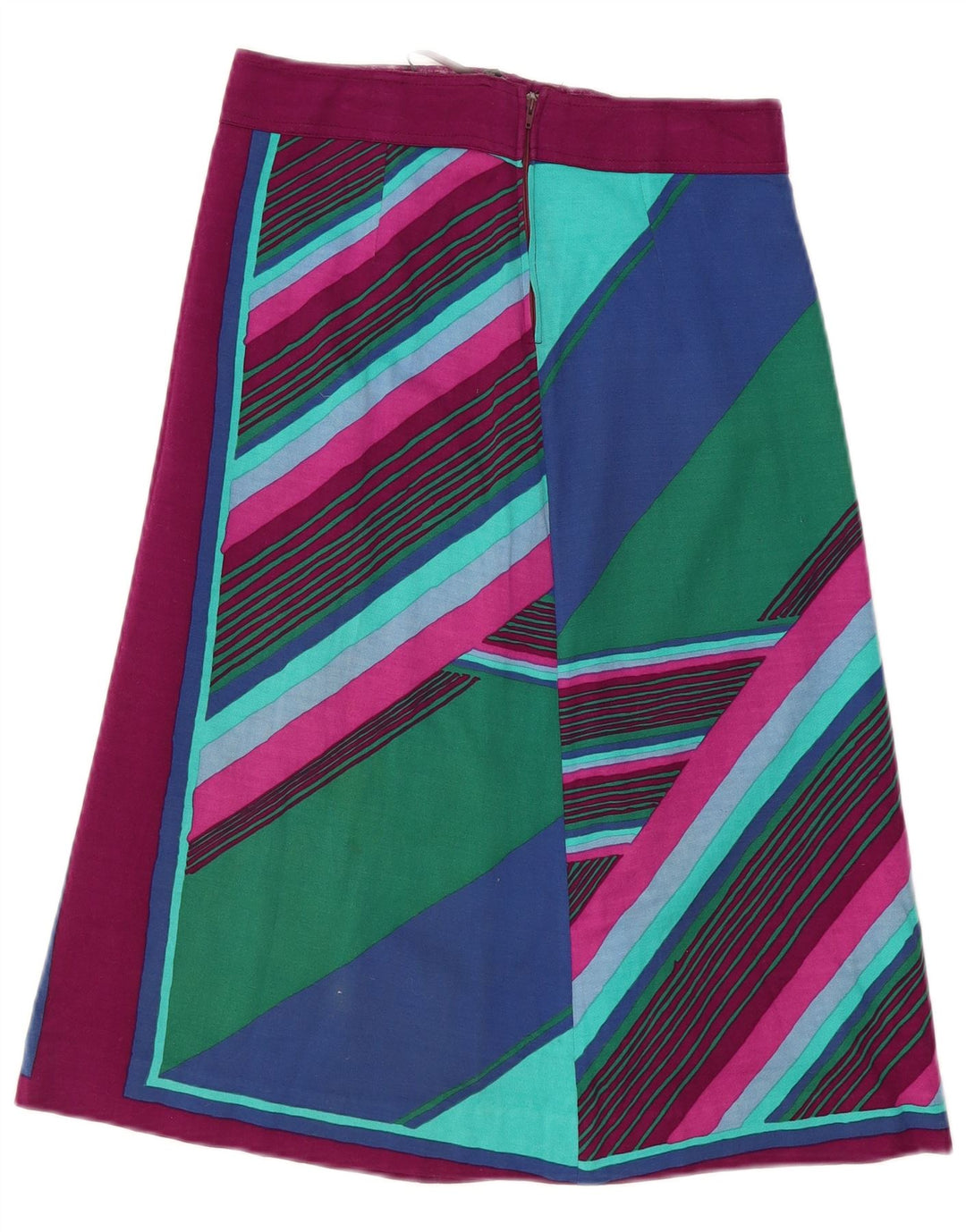 VINTAGE Womens A-Line Skirt IT 46 Large W28  Multicoloured Colourblock