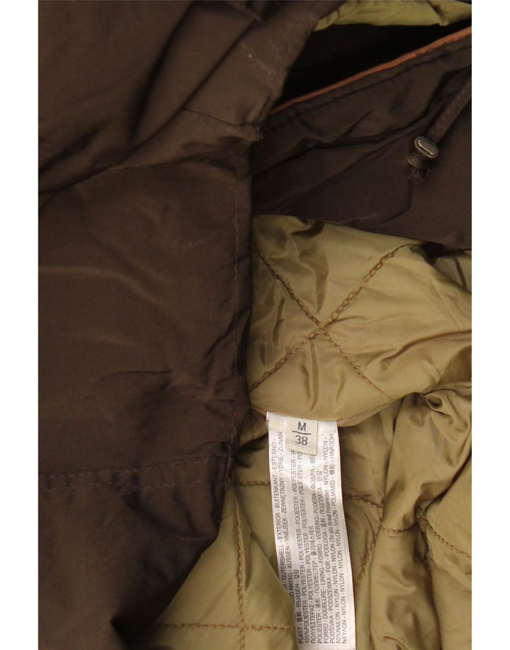 Женская ветровка MASSIMO DUTTI с капюшоном UK 14, средний цвет хаки, хлопок